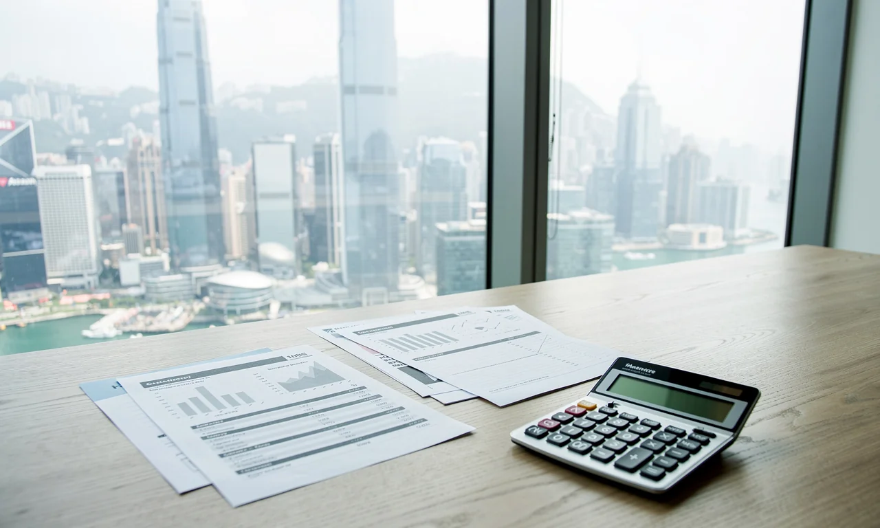 Vue du quartier financier illustrant la fiscalité à Hong Kong pour sociétés et dirigeants
